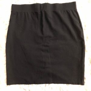 Black pencil skirt